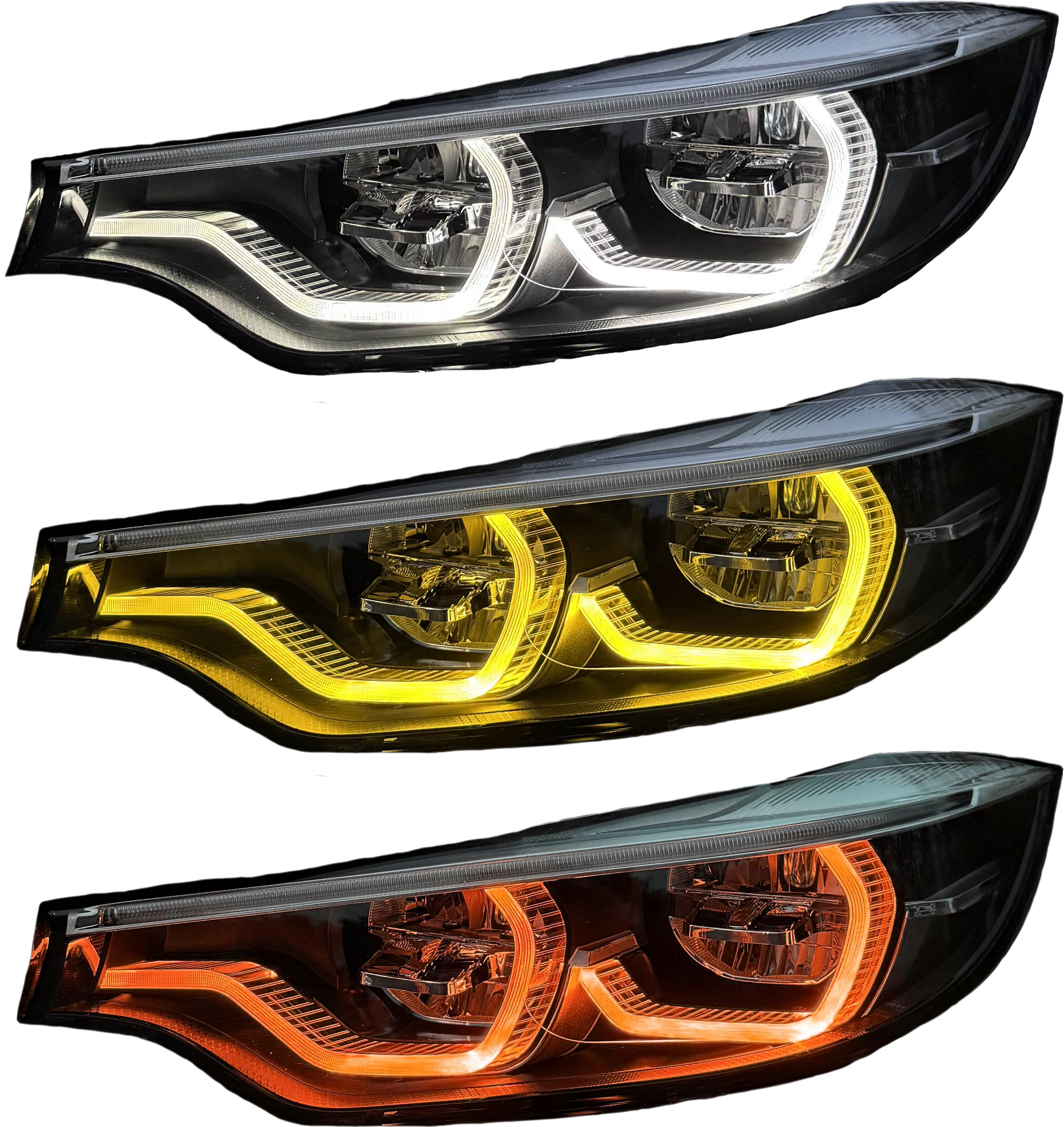 IKON Style LED Color Switching Headlights V2 F80 M3 / F82 M4 / F32/33/36 4 Series