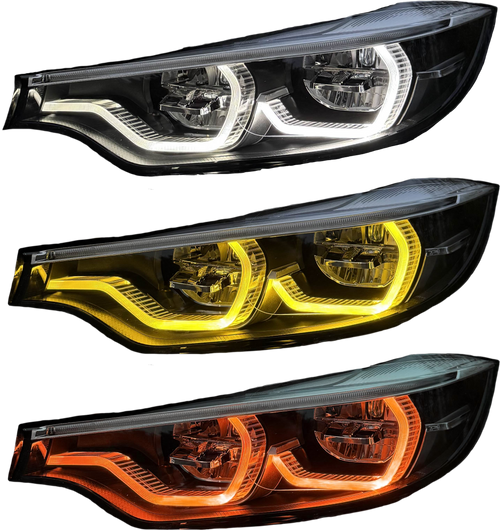 IKON Style LED Color Switching Headlights V2 F80 M3 / F82 M4 / F32/33/36 4 Series